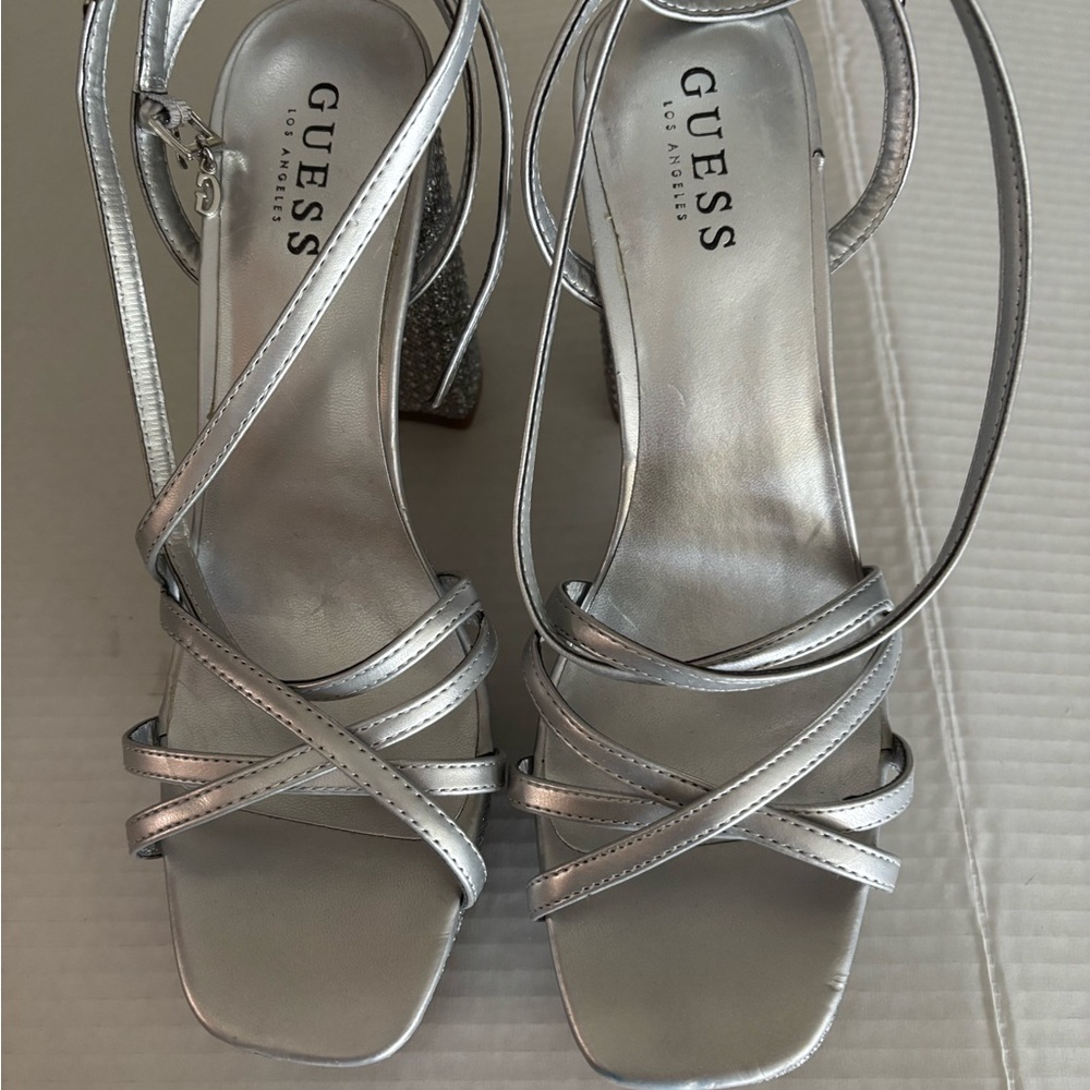 Guess Rhinestone Platform Heels. Brand New